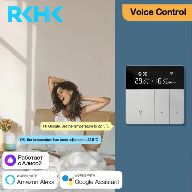 OEM WiFi Smart Thermostat Tuya App Digital Temperature Controller for Underfloor Heating Alexa Google Wholesale Manufacturer