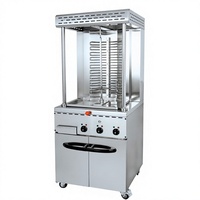 Machine à griller électrique commerciale automatique à rotation pour shawarma turc, kebab et doner, en acier inoxydable, Plug-and-Play, CE Chuanbao