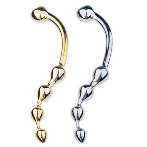 Consolador de metal con cuentas para hombre <span class=keywords><strong>y</strong></span> mujer, juguete sexual anal, punto <span class=keywords><strong>G</strong></span>, masajeador de próstata, vaginal - Product Image 1
