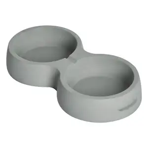 2023 Hot Selling Wholesale New Dog Cat Food Bowls Custom Cement Concrete Metal Pet Bowl