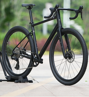 Vélo de Gravel G2max 700C, cadre en aluminium AL6061, fourche en carbone, freins à disque hydrauliques 12 vitesses, patins UDH, vélo tout-terrain complet