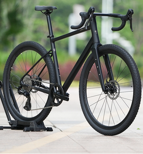 Vélo de <span class=keywords><strong>Gravel</strong></span> G2max 700C, cadre en aluminium AL6061, fourche en carbone, freins à disque hydrauliques 12 vitesses, patins UDH, vélo tout-terrain complet - Product Image 1