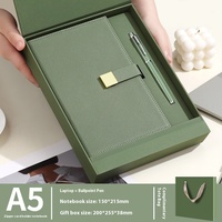 Coffret cadeau pour ordinateur portable LOGO personnalisé fil en cuir couture sac à fermeture éclair rangement bureau d'affaires bloc-notes haute couleur valeur cadeau de graduation