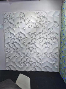 Роскошная Современная 3D резная плотная доска Водонепроницаемая МДФ деревянная настенная панель для гостиной ТВ фон Спальня украшение дома - Product Image 2