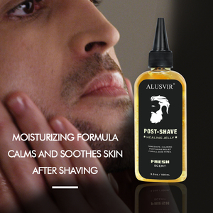 Gel après-<span class=keywords><strong>rasage</strong></span> biologique pour hommes, soin de la barbe avec marque privée, <span class=keywords><strong>baume</strong></span> après-<span class=keywords><strong>rasage</strong></span> nourrissant aux propriétés hydratantes et apaisantes - Product Image 4