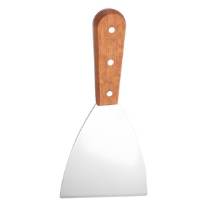 Stainless Steel Kitchen Utensil Wooden Handle for Cooking Baking-<strong>Hand</strong>-Grabbed Spatula Pizza Frying Knife Yogurt Steak <strong>Turner</strong> - Product Image 1