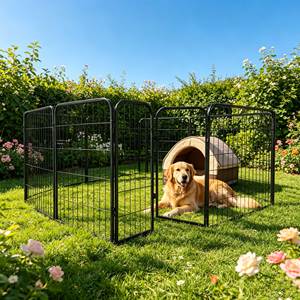 Cerca para Cães ao Ar Livre, Cerca para Animais de Estimação, Cerca de Isolamento, Para Cães Pequenos, Médios e Grandes, Gaiola para Animais de Estimação Interna - Product Image 2