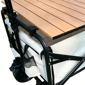 Factory Direct <strong>Folding</strong> Camping Wagon <strong>Cart</strong> Sturdy Industrial <strong>Hand</strong> Trucks for Industrial Workshop Cargo and Tool Transport - Product Image 4