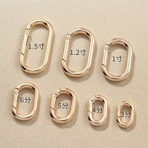 Oval Spring <b>Ring</b> Bag Hooks Metal Hardware Accessories 1.5 1.2 1 Inch 6 5 4 3 Fen Strong Classic Style - Product Image 1