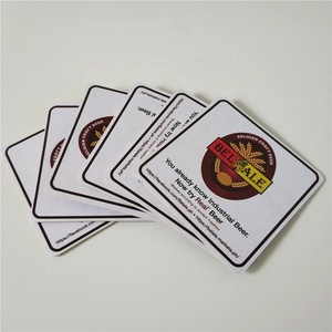 Novelty Customized Design Mini Art <strong>Boards</strong> Square Heavyweight Absorbent Paper Coasters for Drinks for DIY Craft <strong>Mats</strong> Pads - Product Image 5