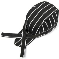 Chapeau de chef unisexe rayé 100% coton pour cuisine japonaise et coréenne, chapeau de travail pour serveur de restaurant occidental et de sushi, adulte, hiver