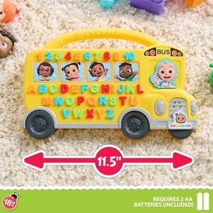 Juguete de autobús de aprendizaje de más de 85 <span class=keywords><strong>frases</strong></span> de aprendizaje, conteo, alfabeto, música, sonidos, amarillo, juguetes para niños a partir de 18 meses - Product Image 5