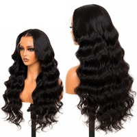 Extensiones de Cabello Humano Ondulado de Alta Calidad, Cabello Virgen, Textura Suave, Densidad Completa, Aspecto Natural
