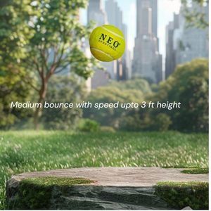 ลูกเทนนิสยางสำหรับสุนัข3ชิ้นของเล่นที่ได้รับแรงบันดาลใจจากไม้พายลูกเทนนิสสำหรับฝึกกีฬาทนทานเป็นมิตรกับสิ่งแวดล้อม - Product Image 3