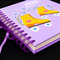 Carnet de planification budgétaire personnalisé en cuir/PVC avec reliure spirale, journal de croissance, organiseur financier imprimé sur mesure