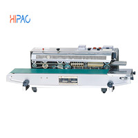 Hipac FR900W Machine horizontale continue de scellage de bande de sac en plastique Application de boisson Machine de thermoscellage de tasse de crème glacée