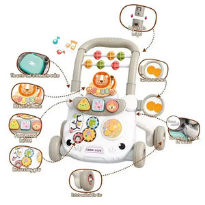 BJQ OEM Plastic Baby <strong>Push</strong> <strong>Along</strong> <strong>Walker</strong> Learning Walking Multifunctional Adjustable Music Stroller Kids Educational - Product Image 3