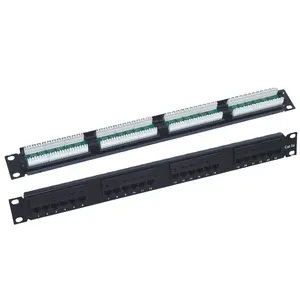 Best price 19"1U UTP Cat5e 24 Ports Krone 110 Dual IDC Patch Panel for amp type