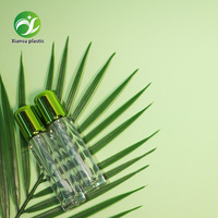 Tube vide en plastique transparent rond vert pour brillant à lèvres, contenant liquide cosmétique, matériau pour rouge à lèvres en forme d'enveloppe