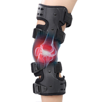 Attelle de genou orthopédique rigide à charnières pour protection professionnelle, support d'angle réglable pour post-opératoire et arthrose de la jambe