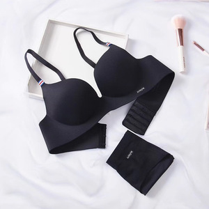 Offre Spéciale soutien-gorge et culotte pour femmes sans armature une pièce sans couture Push up pour femmes - Product Image 6