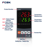 Controlador de Temperatura Inteligente PID FCGK TCN4H 48x96, Control de Calefacción para Horno y Sauna, Compatible con OEM/ODM
