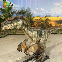 Modèle de dinosaure résistant aux intempéries pour l'extérieur - Raptor animatronique réaliste avec adaptabilité extérieure