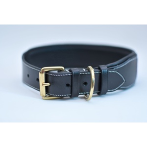 Luxury <b>Beaded</b> Leather <b>Dog</b> <b>Collar</b> Adjustable Pet <b>Collar</b> with Polo Design and Durable Hardware - Product Image 2
