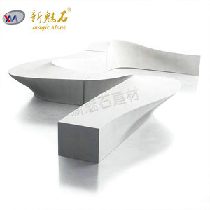 Nuevos Materiales de Construcción de Piedra, Silla de Jardín de Hormigón GRC para Exteriores, Color Blanco y Gris, Personalizable - Product Image 5