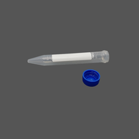 Tube à centrifuger gradué à fond conique PP de 15ml avec couvercle à vis