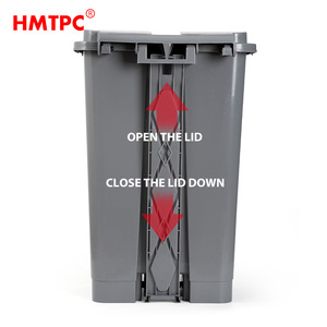 ถังขยะแบบเหยียบ HMTPC ขนาด 10 ลิตร ทรงสี่เหลี่ยม ผลิตจากพลาสติก ใช้ได้ทั้งภายในและภายนอกอาคาร เหมาะสำหรับห้องครัว - Product Image 5