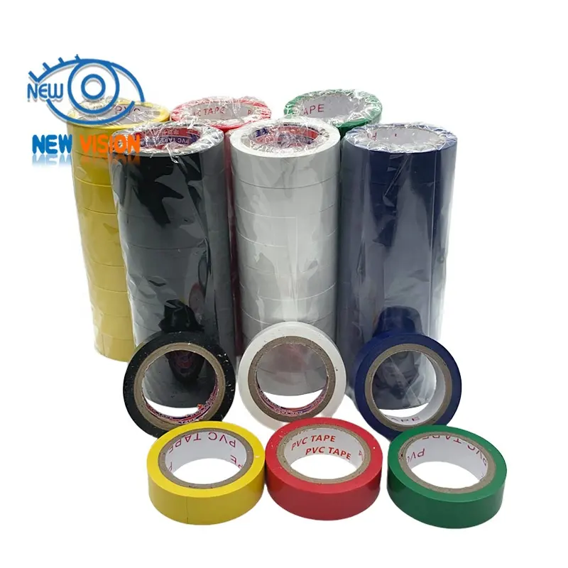 Muti colori forte ritardante di fiamma adesivo ignifugo in plastica PVC vinile isolante elettrico nastro in PVC