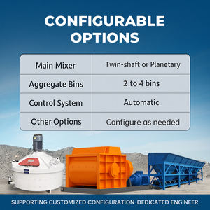 Un equipo de mezcla de hormigón de cuatro contenedores a gran escala sin cimentación con una capacidad de producción de 180 metros cúbicos por hora - Product Image 4