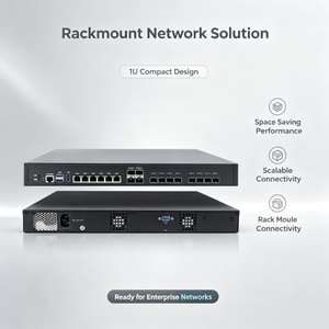 Router Gateway <span class=keywords><strong>de</strong></span> Red 1U con Firewall 14900K 13900K para Funcionamiento Continuo 24x7, 12*10G X710 SFP, Compatible con Mikrotik Openwrt Proxmox ESXi - Product Image 1