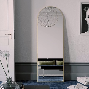 Custom Luxury Decor Large Arched Gold Dressing Wall Leaning Full-length Long Body <b>Standing</b> <b>Floor</b> <b>Mirror</b> Espejo Miroir Spiegel - Product Image 1