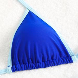 Bikini Micro Sexy con Escote en V Profundo y Tirantes Personalizados para Mujer, Traje de Baño con Tanga, Ropa de Playa - Product Image 4