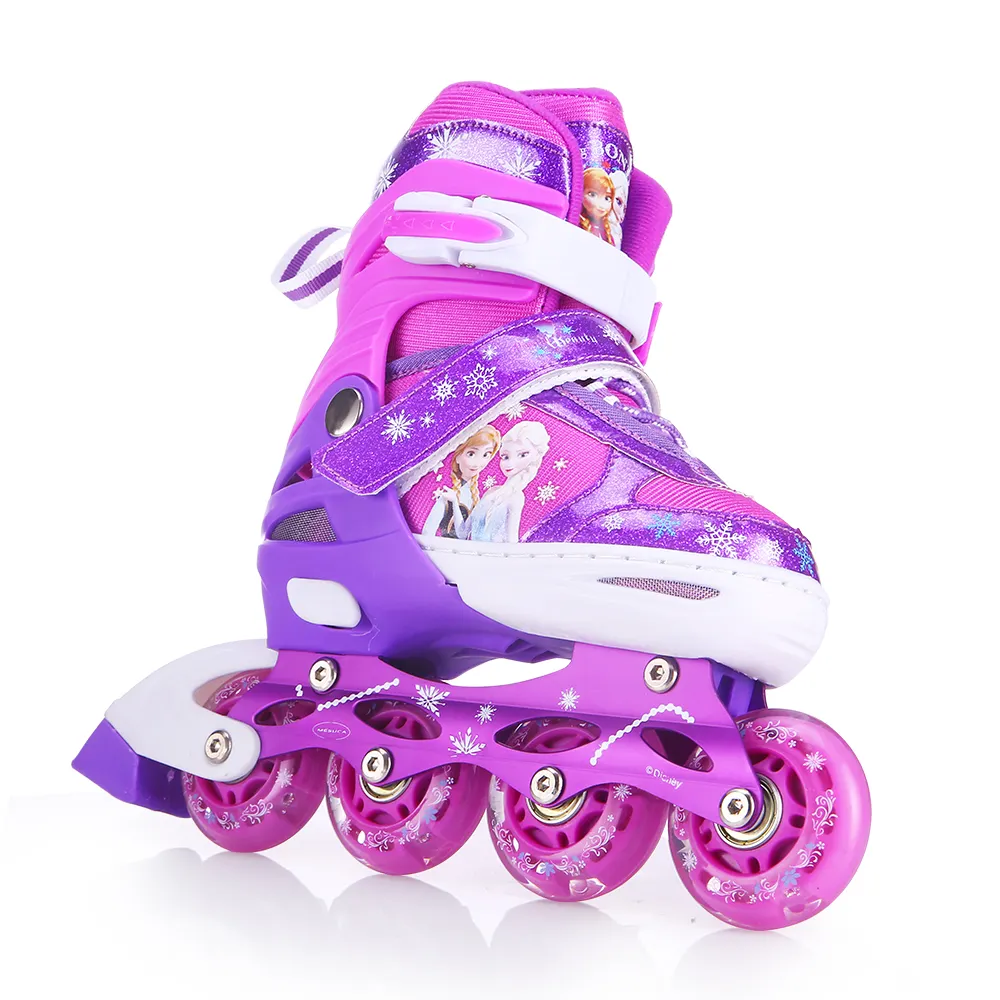 Zapatos de patín de ruedas ajustables de Disney personalizados, zapatos de patín en línea intermitentes para niños, patines de 4 ruedas intermitentes de alta calidad
