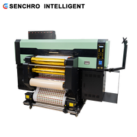 Senchro 60cm UV DTF Numérique 4 têtes Epson Automatique Rouleau-à-rouleau Tout-en-un avec pellicule de laminage et encre UV Nouveau 1 an RIIN Cup