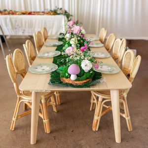 Silla Infantil de Ratán Hecha a Mano de Primera Calidad para Decoración de Fiestas de Cumpleaños, Silla Infantil de Mimbre Estilo Boho para Eventos - Product Image 1