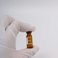 XZ LAB HPLC 2ML Vial Autosampler Model XZ11 Kaca Borosilikat Tutup Crimp dengan Segel 11mm (PTFE/Karet) 100 Buah