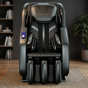 Fauteuil à monnayeur 4D avec thérapie thermique et airbag, en cuir PU de luxe, pour bureau et lieu de travail, fauteuil de massage commercial - Product Image 1