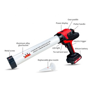 Công Nghiệp 400-600Ml Ống Mực Xúc Xích Súng Súng Điện Của Nhãn Hiệu Tự Động Nhôm ABS PU Silicone Acrylic Keo Sealant - Product Image 2