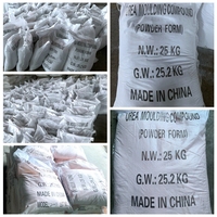 Compuesto de Melamina Blanca en Polvo de Urea Formaldehído para Molduras, Materia Prima Plástica para el Hogar