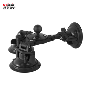 <span class=keywords><strong>Support</strong></span> de voiture universel rotatif N-STAR en plastique pour pare-brise, avec base à double ventouse robuste - Product Image 2