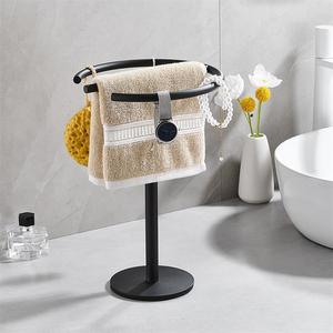 New Arrival Stainless Steel Standing Towel Rack for Apartment Home Countertop Bathroom and Kitchen Towel Hanging <b>Bar</b> - Product Image 3