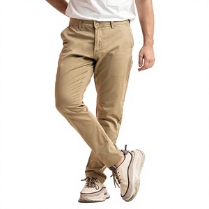 Pantalon chino décontracté pour homme, coupe droite, en tissu Oxford, extensible, avec fermeture éclair, pour l'automne - Product Image 5