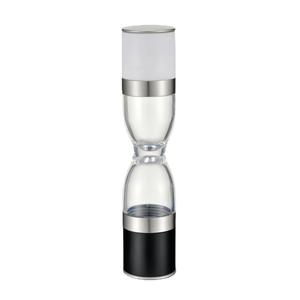 Molinillo de Pimienta Premium Hourglass 2 en 1, Manual, Multifunción, Cilindro Negro y Blanco, Tapa Metálica, Utensilio de Cocina MG728F - Product Image 3