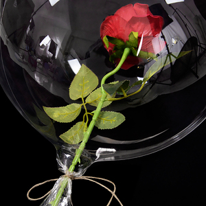 Palloncini a bolle Bobo trasparenti a collo largo fiori di san valentino <span class=keywords><strong>orso</strong></span> palloncini trasparenti per decorazioni di imballaggio regalo di compleanno di nozze - Product Image 3