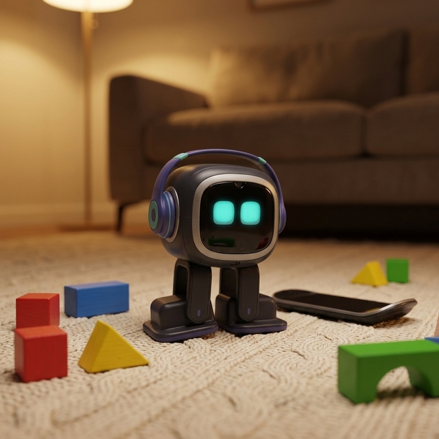 Emo Robot AI Companion Desktop Robot Companion Toy Voice Recognition Emotional Communication Children Adult Electronic Pet App