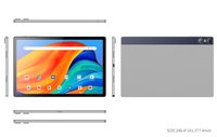Tablette Android 13.0 OEM pour entreprise et jeux, design fin 10,5 pouces, RAM 8 Go, ROM 128 Go, carte SIM, coque métallique